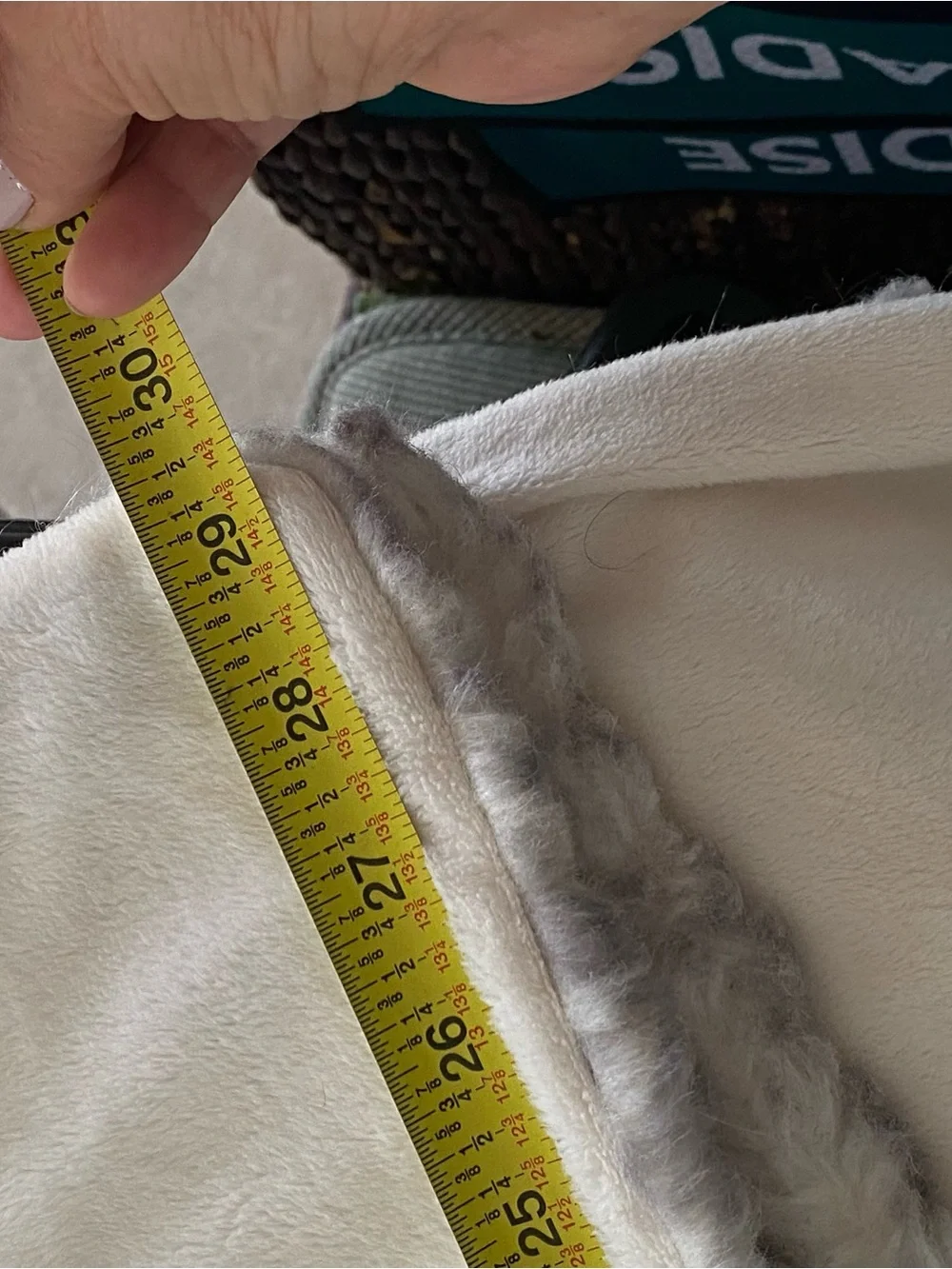 West Elm Faux Fur Plush Chinchilla/Snow Leopard Throw 60